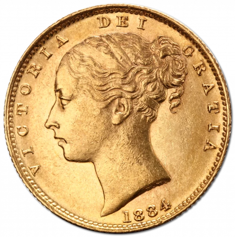 Sovereign Victoria Young Head Shield Back