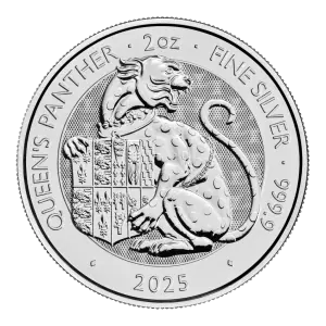 2025 Royal Tudor Beasts Queens Panther Silver 2oz Coin